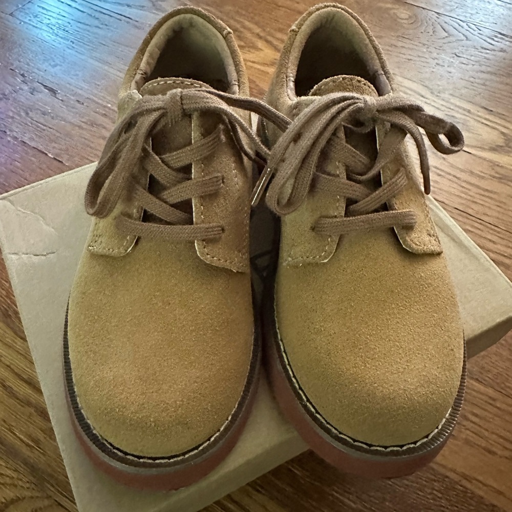 Kids Sperry Tan Suede Shoes